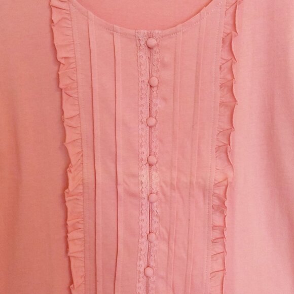 NWT Womens Summer Tunic Tops Short Sleeve Scoop Neck Casual Loose Blouse M 8 10 - Picture 9 of 9